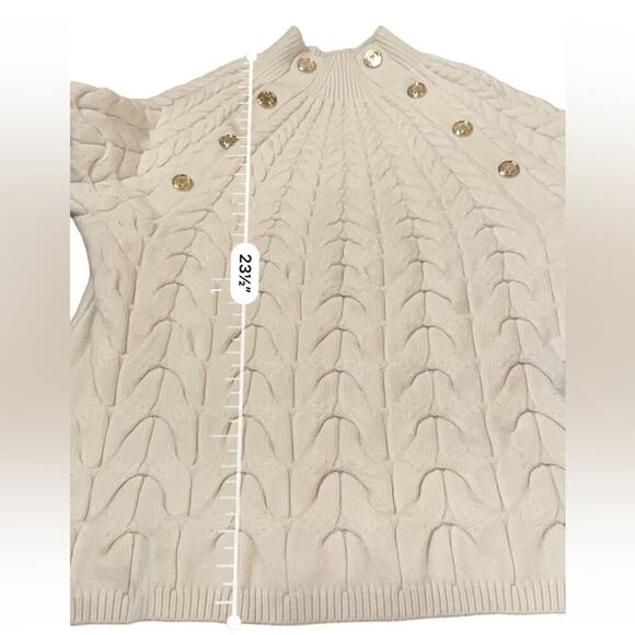 RTR Maje Marnety Button Cable Knit Long Sleeve Button Detail‎ Sweater Sz 1 (S) - Picture 15 of 16